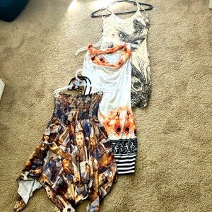 3 size small cute summer DRESSES